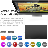 XPPen Deco01 V1 Tablet graficzny rysunek cyfrowy tabletki 8192 poziom sztuki animacji dla dzieci Windows baterii darmowy długopis 5